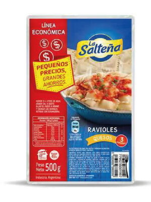 Ravioles La Salteña 3 Quesos 500 gr.