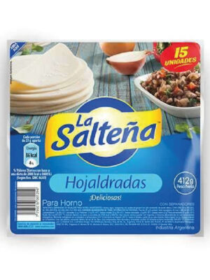 "La Salteña" Tapas de empanada hojaldradas x 15 unidades