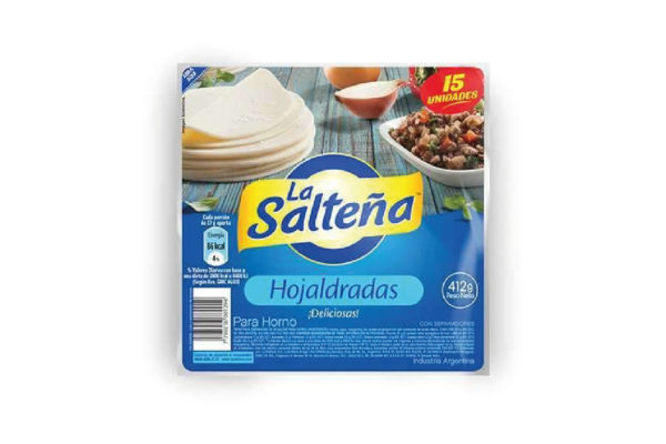 "La Salteña" Tapas de empanada hojaldradas x 15 unidades